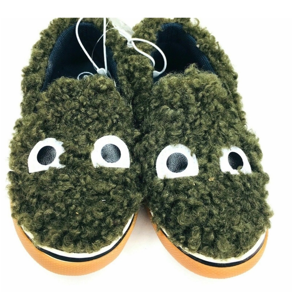 Toddler Cat & Jack Geraldo Sherpa Monster Slip On Sneakers NWT